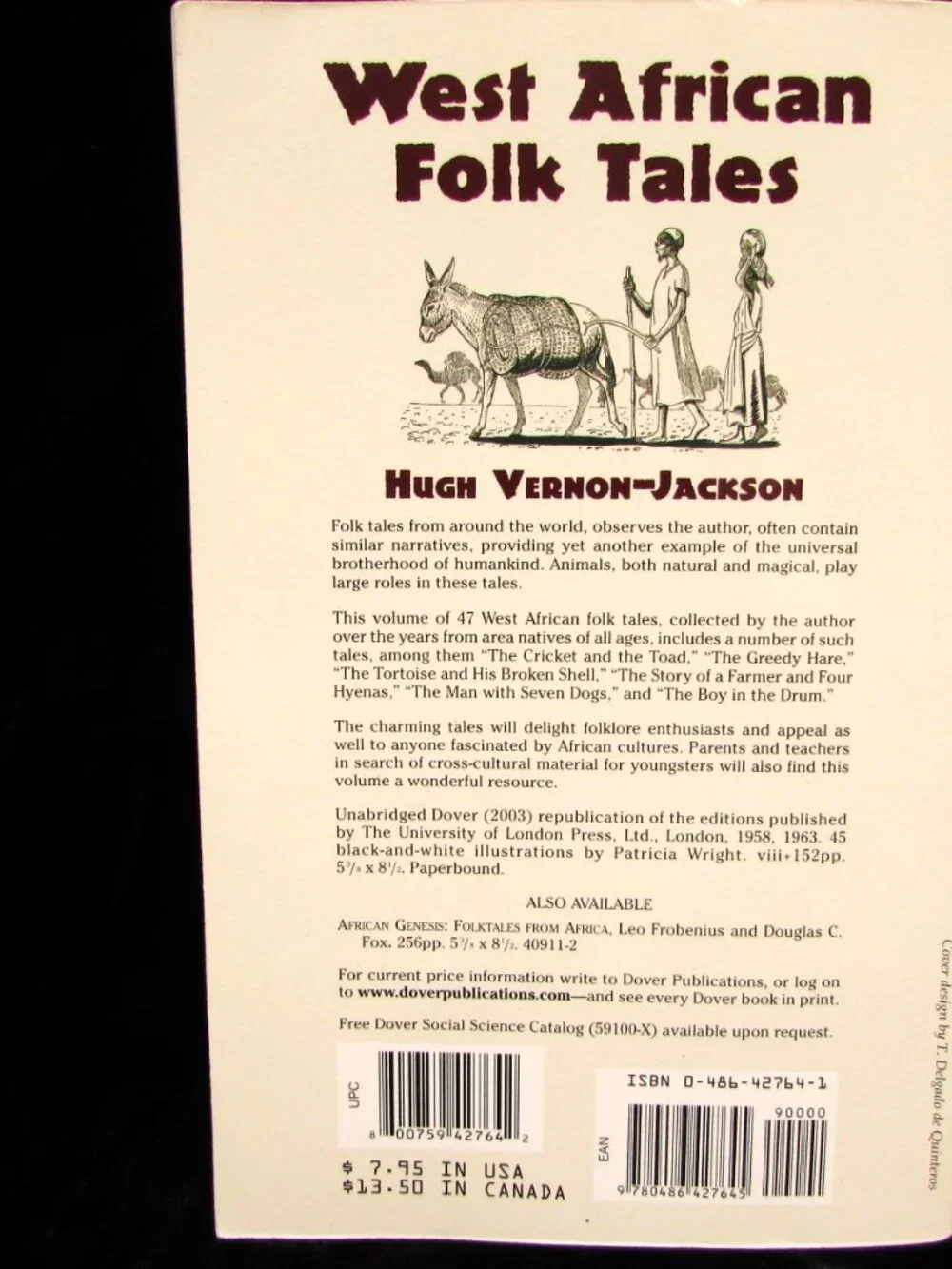 West African Folk Tales Illustrated PB Hugh Vernon-Jackson